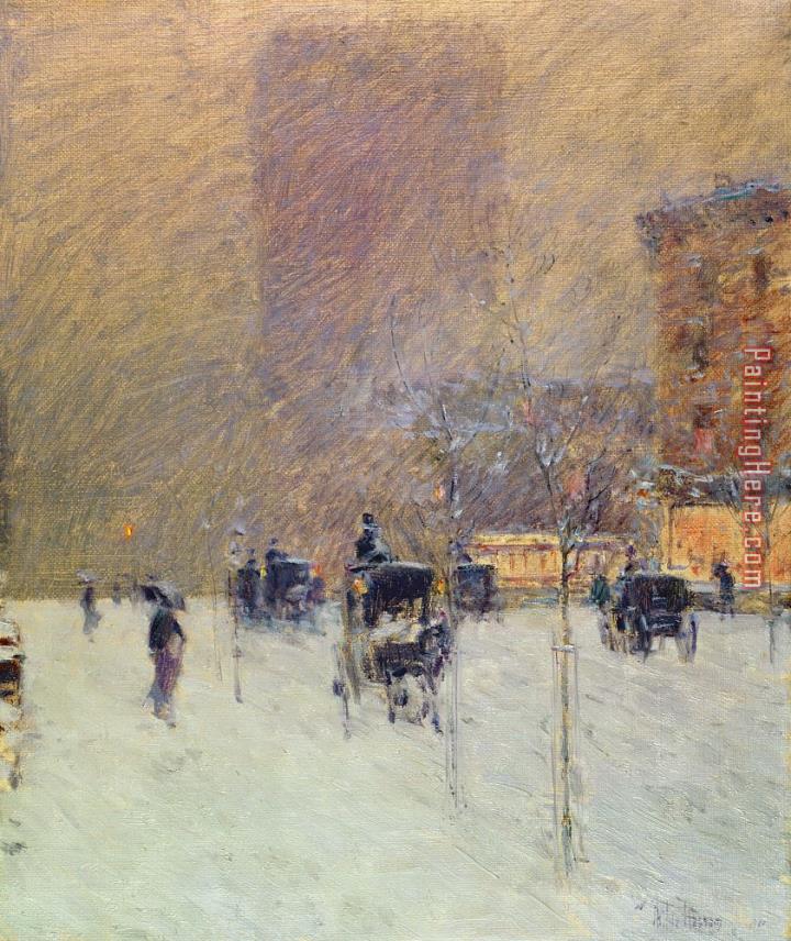 childe hassam Winter Afternoon in New York
